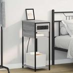 vidaXL Nachtkastje Grijs Sonoma 41 x 28 x 76 cm Bewerkt hout, Verzenden, Nieuw, Hout, Minder dan 45 cm