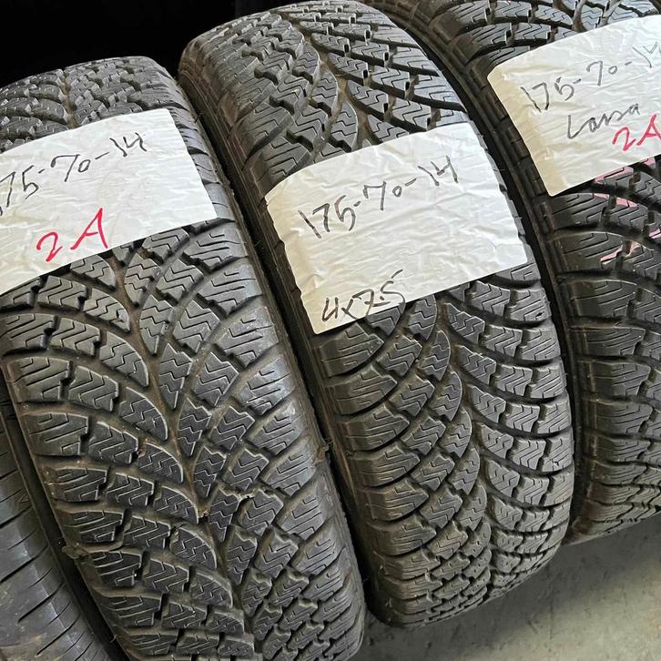 2 x Lassa 175-70-14 Winterbanden 7,5mm, Auto-onderdelen, Banden en Velgen, 14 inch, Winterbanden, 175 mm, Personenwagen, Gebruikt