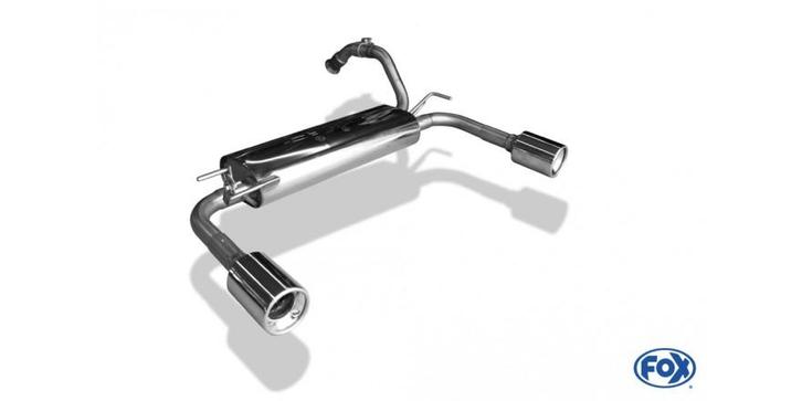 FOX Citroen C1 II einddemper eind rechts/links - 1x90 type 1, Auto-onderdelen, Uitlaatsystemen, Nieuw, Verzenden