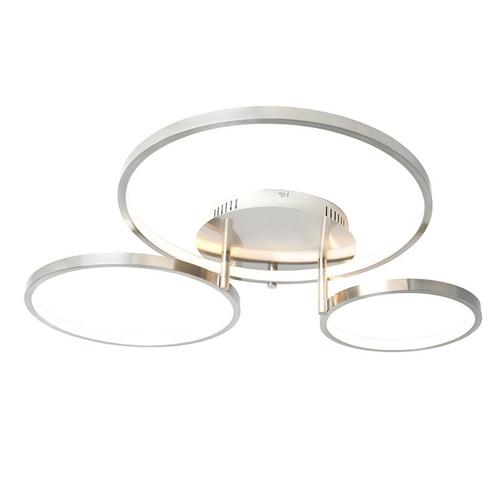 Moderne plafondlamp staal incl. LED en dimmer- Rondas, Huis en Inrichting, Lampen | Plafondlampen, Nieuw