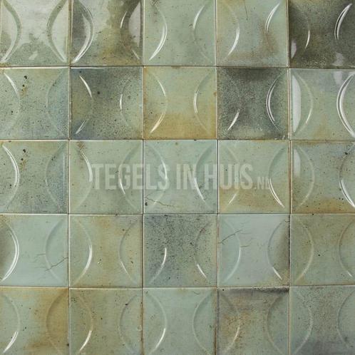 Wandtegel hanoi celadon groen decor 10x10 wandtegel, Doe-het-zelf en Verbouw, Tegels, Wandtegels, Nieuw, 10 m² of meer, Keramiek