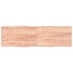 vidaXL Tafelblad natuurlijke rand 200x60x(2-4) cm eikenhout, Huis en Inrichting, Tafels | Eettafels, Verzenden, Nieuw