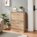 Schoenenkast Sykkylven 2 kleppen sonoma eiken 81x63x24 cm [e, Verzenden, Nieuw