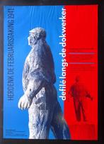 Herdenking Februaristaking 1941 op poster (lijst optie), Verzamelen, Verzenden, Nieuw, Overige onderwerpen, Met lijst