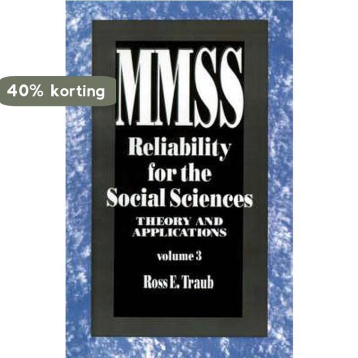 Reliability for the Social Sciences 9780803943254, Boeken, Taal | Engels, Gelezen, Verzenden