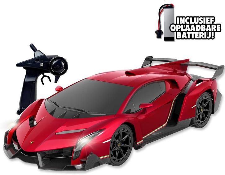 Gear2Play RC Lamborghini Veneno 1:12 - Bestuurbare auto -, Hobby en Vrije tijd, Modelbouw | Radiografisch | Auto's, Zo goed als nieuw