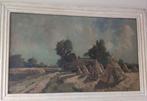 Jos Croin (1894-1949) - Boerderij met korenschoven, Antiek en Kunst, Kunst | Schilderijen | Klassiek