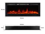 EL Fuego elektrische inbouwhaard Cervinia  152,5cm