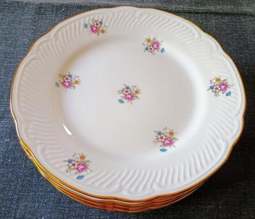 Richard Ginori - Tafelservies (6) - Rilievo Goud - 24 kt, Antiek en Kunst, Antiek | Meubels | Tafels