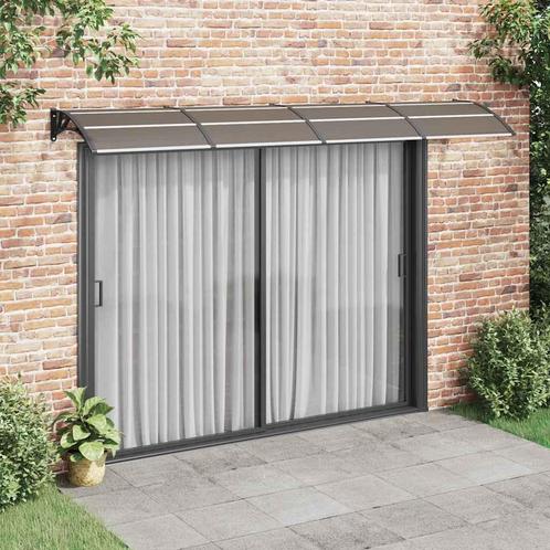 vidaXL Deurluifel 300x100 cm polycarbonaat zwart, Tuin en Terras, Zonneschermen, Nieuw, Verzenden