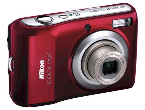 Nikon Coolpix L20 Digitale Compact Camera - Rood, Audio, Tv en Foto, Fotocamera's Digitaal, Zo goed als nieuw, Verzenden