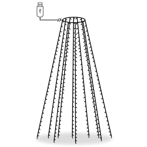 Koudwitte LED Kerstverlichting Net 300cm - Tweedekansje -..., Diversen, Kerst, Nieuw, Ophalen of Verzenden
