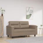 vidaXL Tweezitsbank 120 cm kunstleer cappuccinokleurig, Huis en Inrichting, Banken | Bankstellen, Verzenden, 150 tot 200 cm, Leer