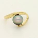 Ring - 18 karaat Geel goud - zoetwater parel, Sieraden, Tassen en Uiterlijk, Ringen, Nieuw