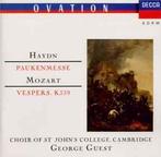 cd - Joseph Haydn - Paukenmesse / Vespers, K339, Verzenden, Zo goed als nieuw