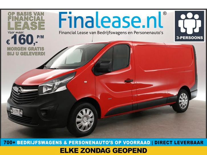 Opel Vivaro 1.6 CDTI L2H1 Airco Cruise 3-Zits Navigatie PDC, Auto's, Bestelauto's, Lease, Handgeschakeld, Diesel, Opel, Rood, Verzenden