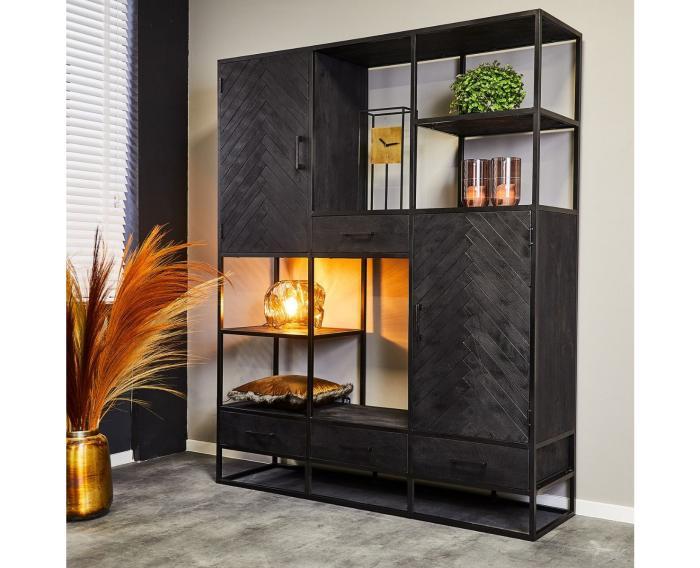 Vakkenkast New York 160x45x200 cm | XXL, Huis en Inrichting, Kasten | Overige, Nieuw, Ophalen of Verzenden