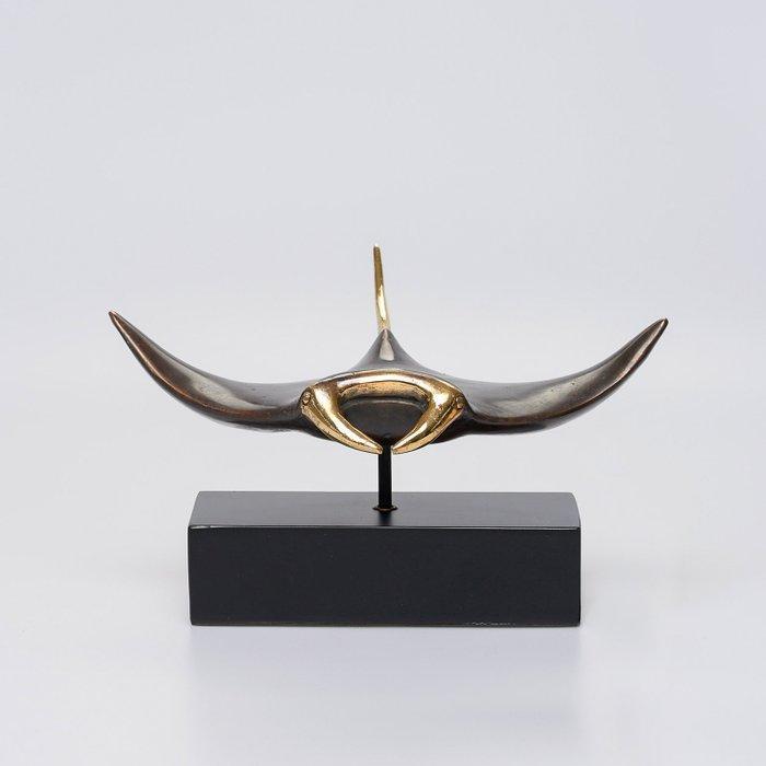 sculptuur, NO RESERVE PRICE - Bronze Manta Ray Sculpture, Antiek en Kunst, Kunst | Designobjecten