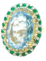 Zonder Minimumprijs - Ring - 9 kt. Geel goud, Zilver, Sieraden, Tassen en Uiterlijk, Ringen, Nieuw