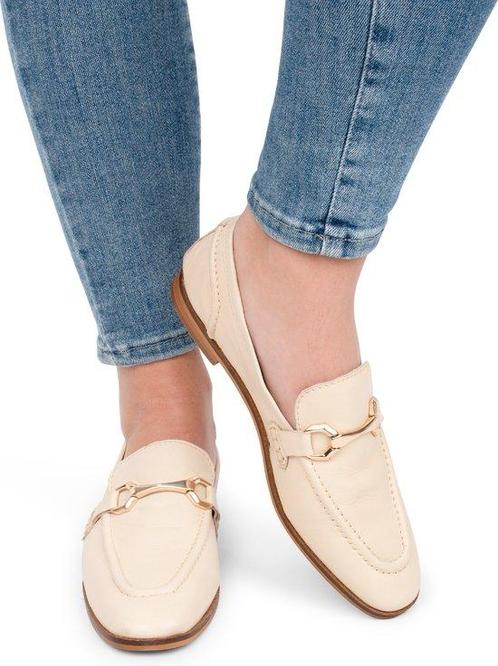 Dames Loafers - Crème - Maat 40 PS Poelman JENNY (Mode), Kleding | Dames, Schoenen, Nieuw, Verzenden