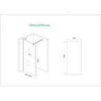 Aanbieding: Glasplaat Wiesbaden Slim 100x200 Cm Nano Vintage, Ophalen of Verzenden, Nieuw