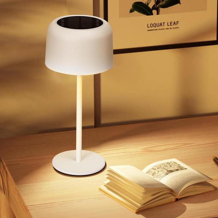 Tafellamp - Bureaulamp - Tafellamp oplaadbaar - Wit - Aigost, Huis en Inrichting, Lampen | Tafellampen, Zo goed als nieuw, Verzenden