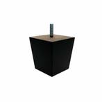 Zwart meubelpootje kastpoot bankpoot bedpoot 70x68mm met M8, Ophalen of Verzenden, Nieuw