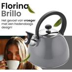 Florina Brillo fluitketel RVS donkergrijs 2.5 Liter - ook, Witgoed en Apparatuur, Waterkokers, Ophalen of Verzenden, Nieuw