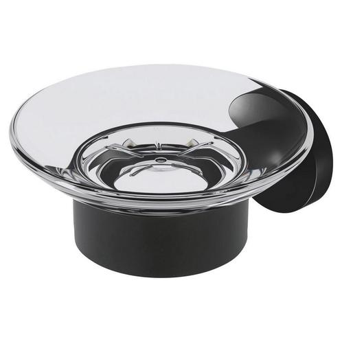 Zeephouder Geesa Nemox Hangend Glas Zwart, Doe-het-zelf en Verbouw, Sanitair, Bad, Nieuw, Ophalen of Verzenden