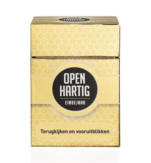 Openhartig - Eindejaar | Open Up! - Gespreksstarters, Hobby en Vrije tijd, Gezelschapsspellen | Kaartspellen, Nieuw, Verzenden