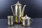 Art Deco messing drie koffie theeservies. - Art Deco -