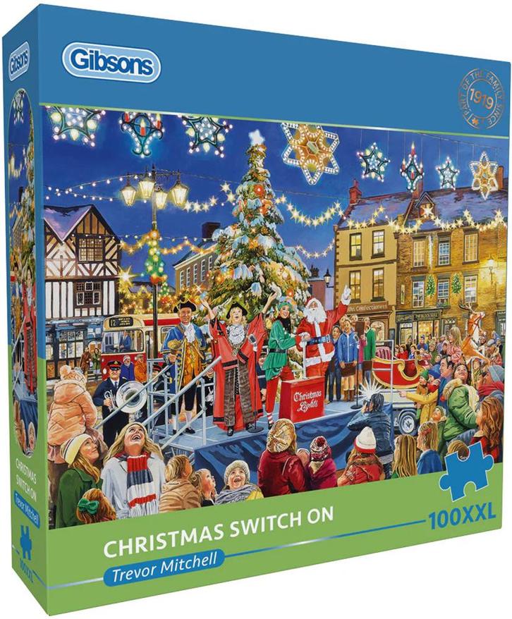 Trevor Mitchell - Christmas Switch On Puzzel (100XXL, Hobby en Vrije tijd, Denksport en Puzzels, Nieuw, Verzenden