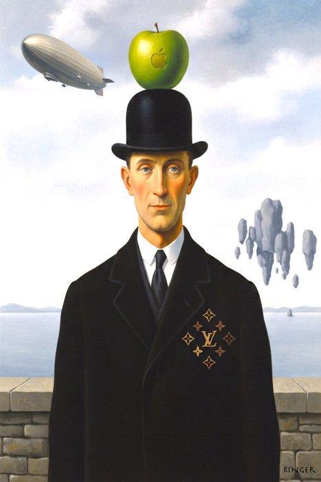 RINGER - Stylished Magritte Toile 1/1 XL, Antiek en Kunst, Kunst | Designobjecten