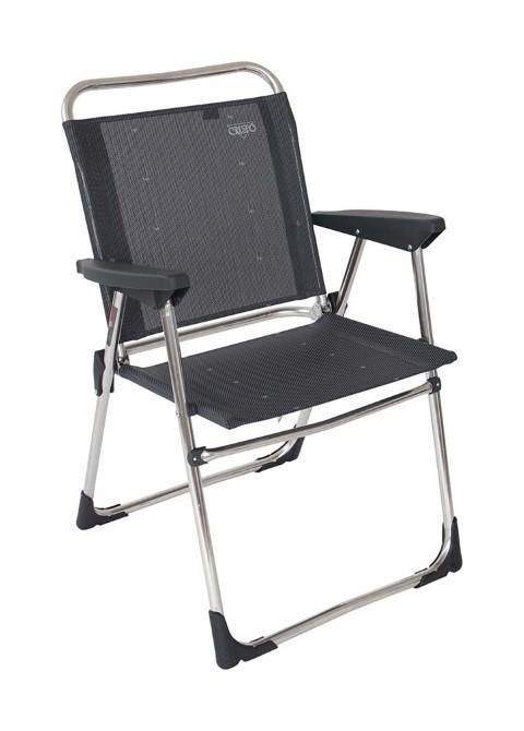 Crespo Stoel AL/219-M Donker grijs (40) (Kampeer Meubels), Caravans en Kamperen, Kampeeraccessoires, Nieuw, Ophalen of Verzenden