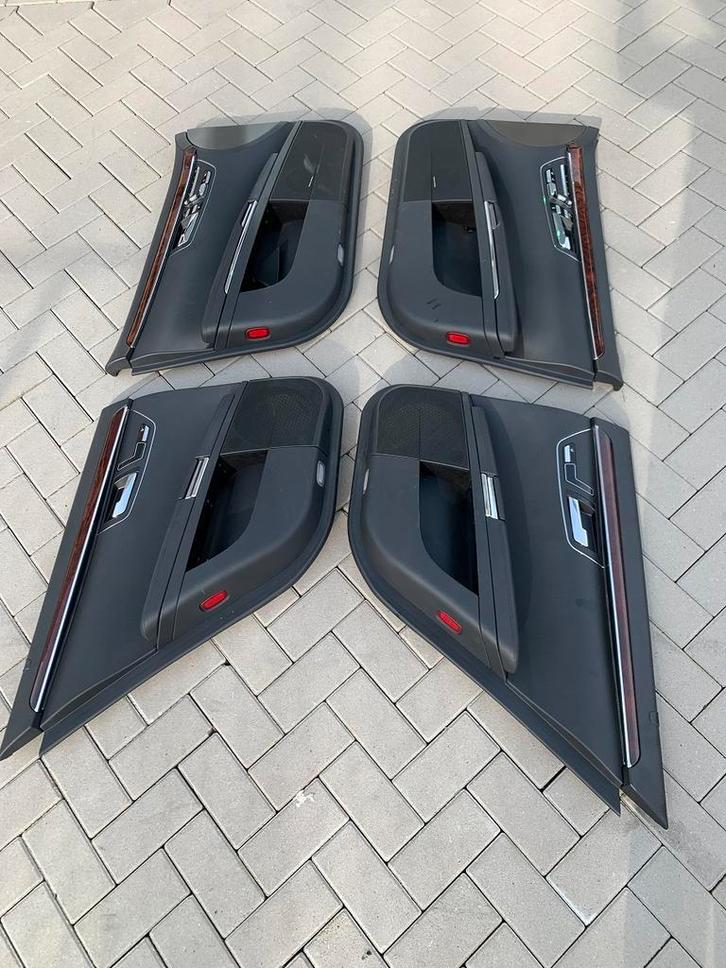 Mercedes W221 deurpaneel panelen zwart hout complete set 4st, Auto-onderdelen, Interieur en Bekleding, Gebruikt, Mercedes-Benz