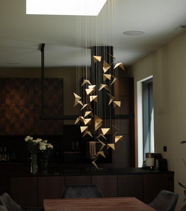 Gie El - Kroonluchter - Staal - PORTAL goud LGH0832, Antiek en Kunst, Kunst | Designobjecten