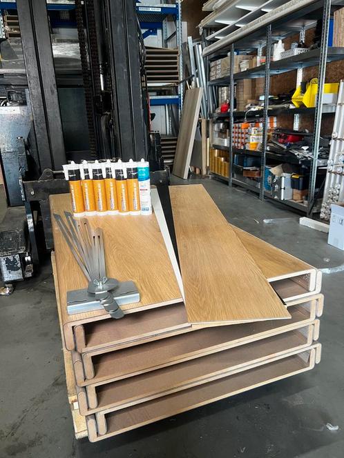 Traprenovatieset tot 15 treden - Premium PVC - Kleur 8, Doe-het-zelf en Verbouw, Ladders en Trappen, Nieuw, Ophalen