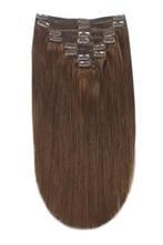 Remy Human Hair extensions straight 18 - brown 4#, Nieuw