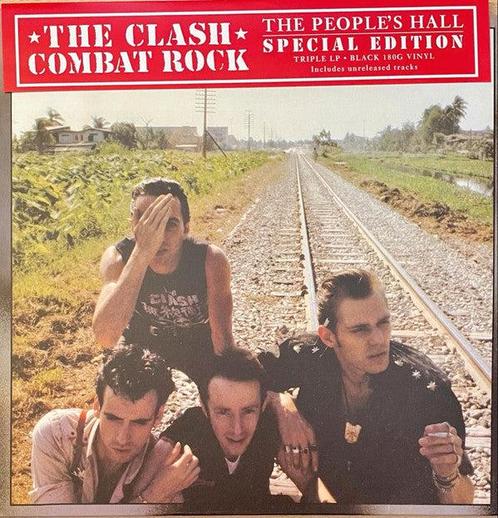 The Clash - Combat Rock + The Peoples Hall (LP, Album, RE +, Cd's en Dvd's, Vinyl | Pop, Zo goed als nieuw, Verzenden