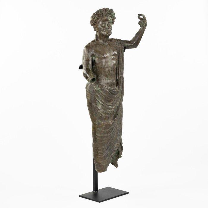 sculptuur, Large Roman Emporer - 127 cm - Brons, Antiek en Kunst, Curiosa en Brocante