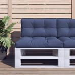 Marineblauw Palletkussen 70x40 - Tweedekansje voor Balkon..., Ophalen of Verzenden, Nieuw, Blauw, Rechthoekig