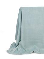 Landelijke meubelstof in linnenmix - lichtturquoise -