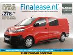 Citroën Jumpy BlueHDI L3H1 MARGE DC 5 Pers Carplay €278pm, Citroën, Nieuw, Lease, Rood