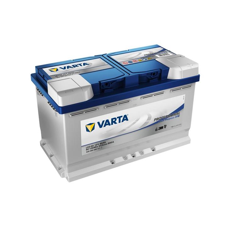 Varta LED80 accu 12 volt 80 ah Dual Purpose, Watersport en Boten, Accessoires en Onderhoud, Nieuw, Ophalen of Verzenden