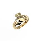 9 Krt. Claddagh ring (traditionele ring, Ierse sieraden), Goud, Ophalen of Verzenden