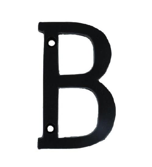 Letter B Klein IJzer zwart 75 mm, Doe-het-zelf en Verbouw, Hang- en Sluitwerk, Verzenden