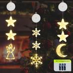 Kerstverlichting Raam Engel, Maan, Sneeuwvlokken - 73-82cm -, Diversen, Kerst, Verzenden, Nieuw