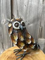 Beeld, Uil - 25 cm - Metaal