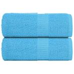 vidaXL Washandjes 2 stuks FROGN Turquoise 30x30 cm 100%, Huis en Inrichting, Verzenden, Nieuw
