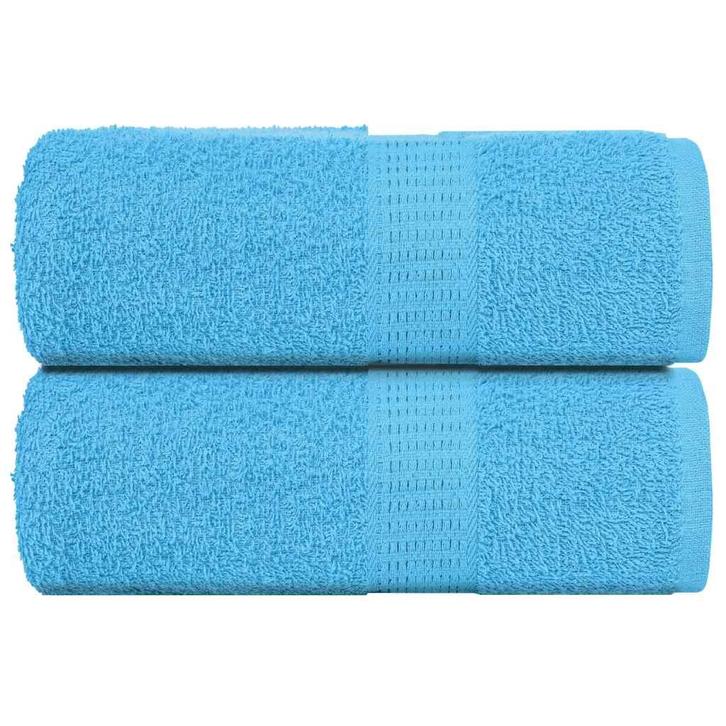 vidaXL Washandjes 2 stuks FROGN Turquoise 30x30 cm 100%, Huis en Inrichting, Badkamer | Badtextiel en Accessoires, Nieuw, Verzenden